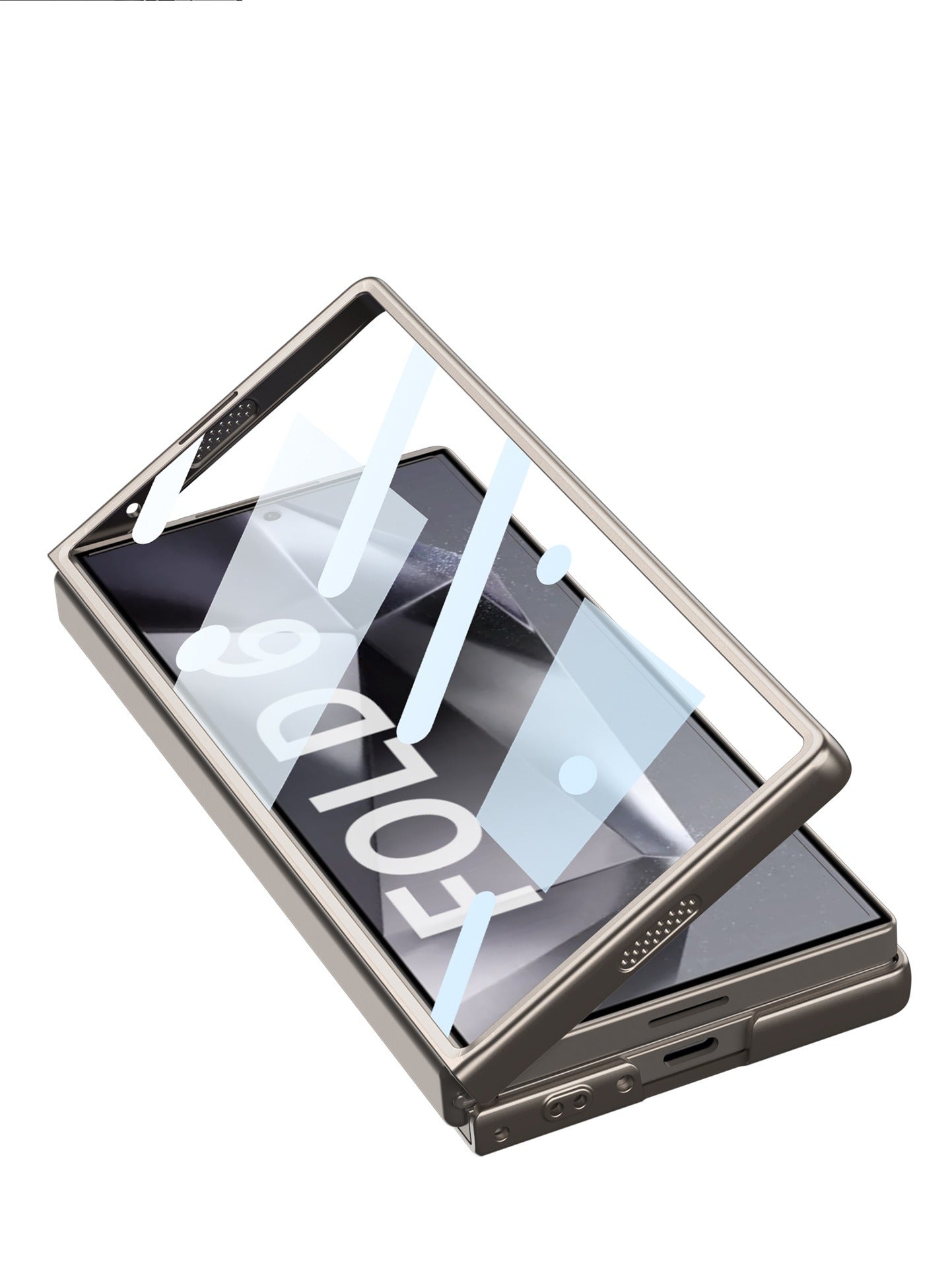 For Samsung Galaxy Z Fold6 Case with Camera Slide Cover