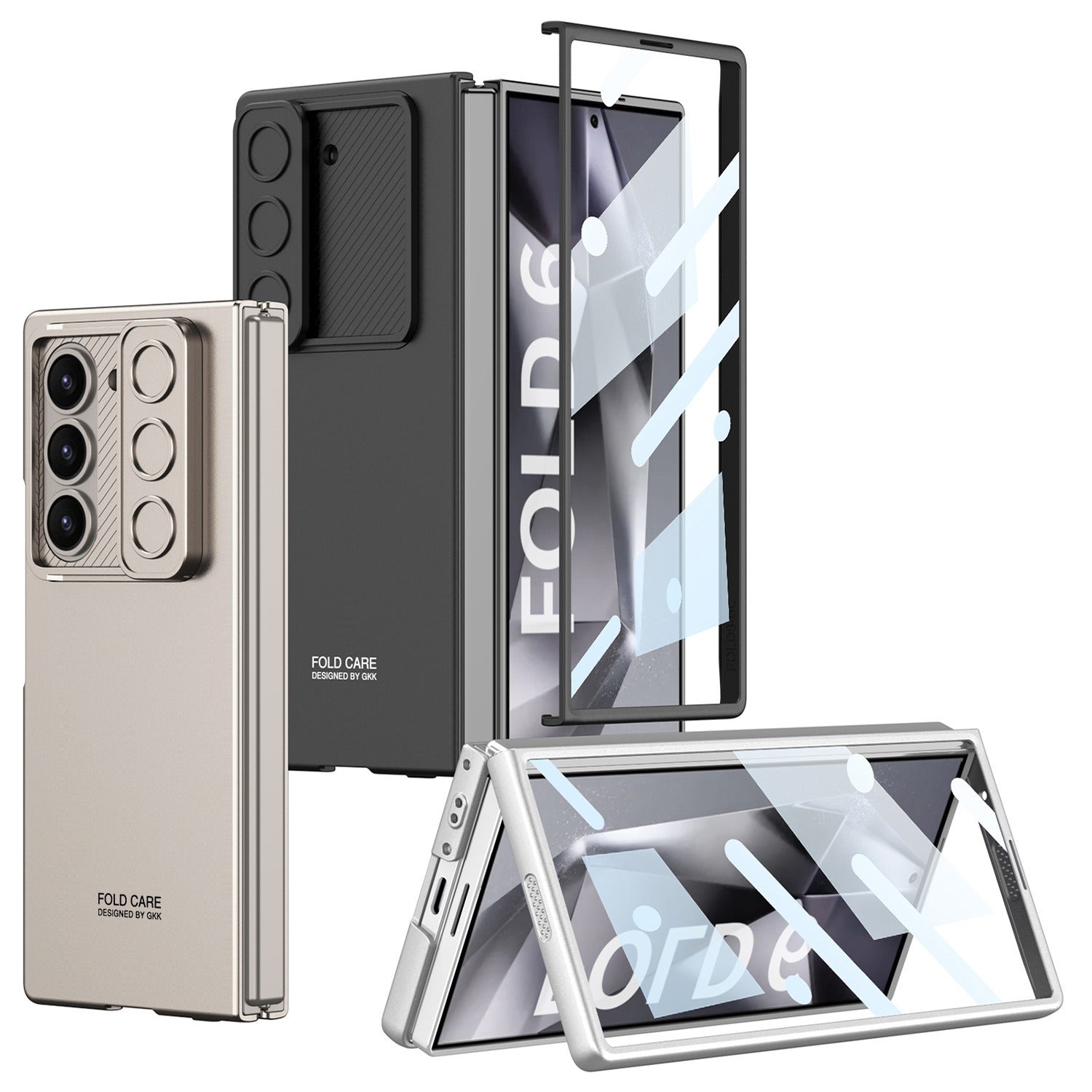 For Samsung Galaxy Z Fold6 Case with Camera Slide Cover Main image