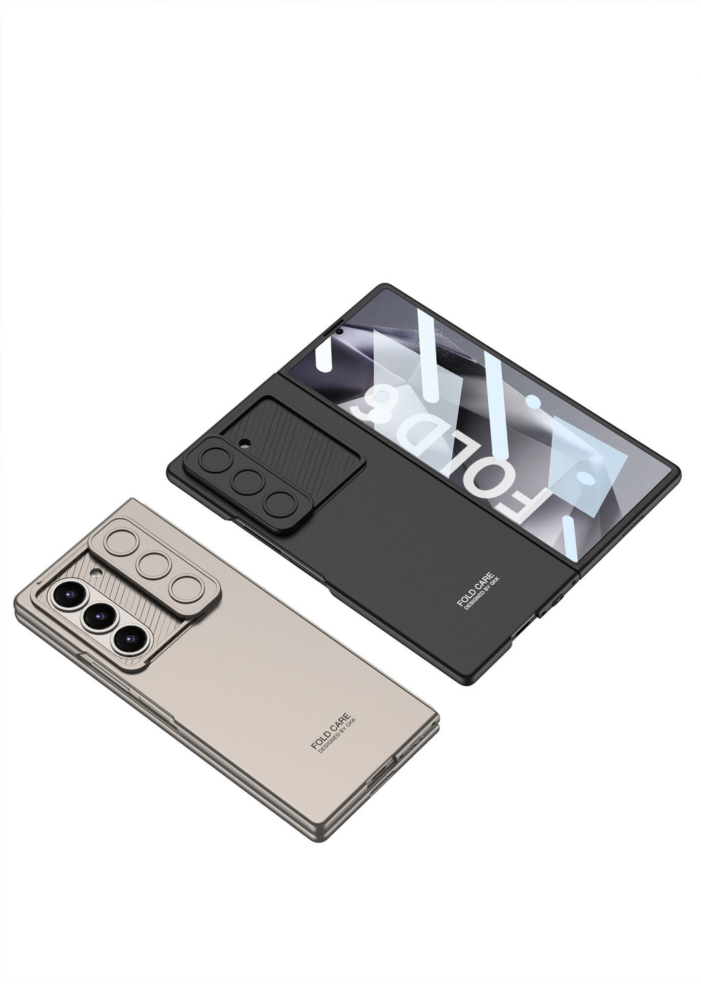 For Samsung Galaxy Z Fold6 Case with Camera Slide Cover