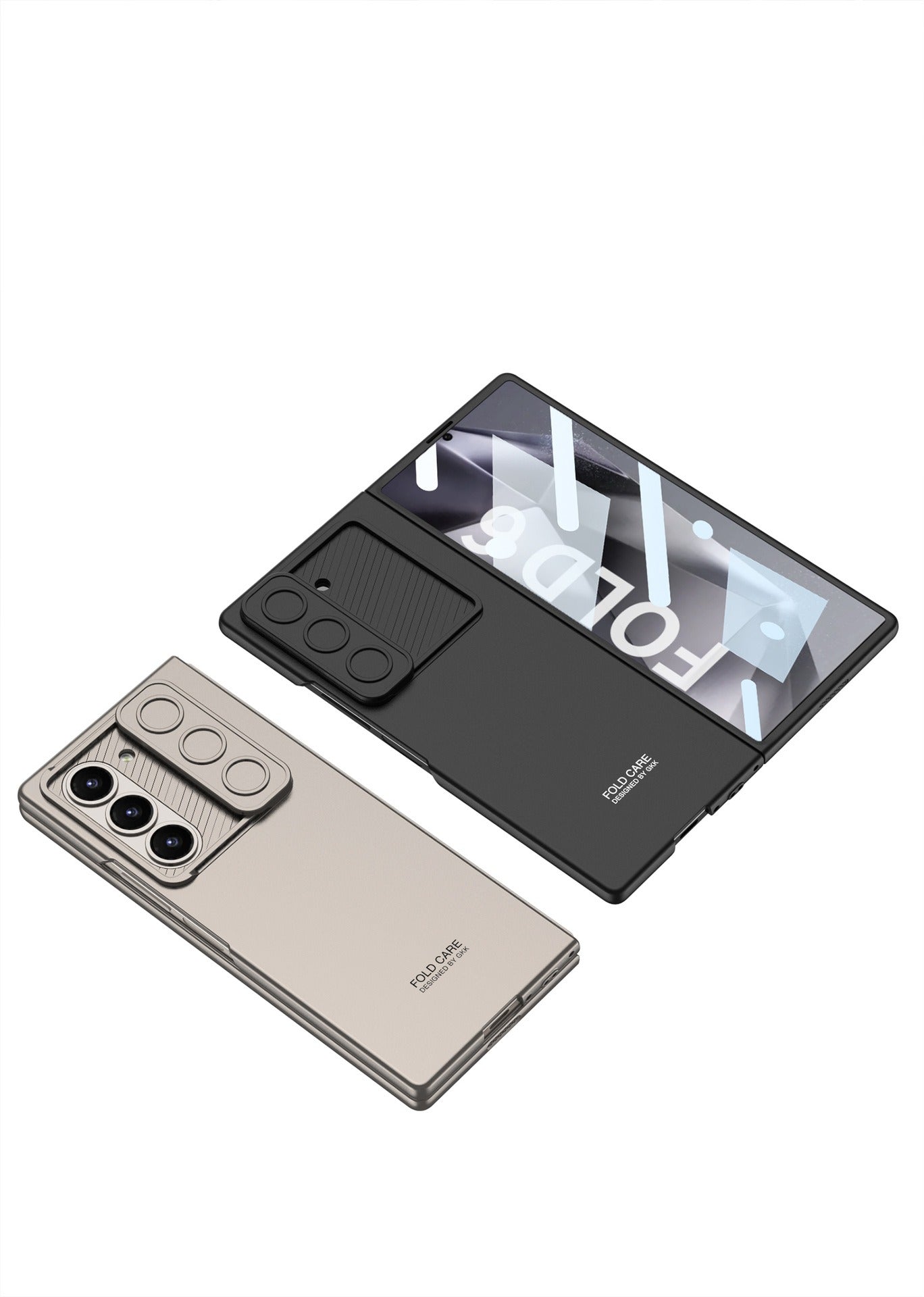 For Samsung Galaxy Z Fold6 Case with Camera Slide Cover