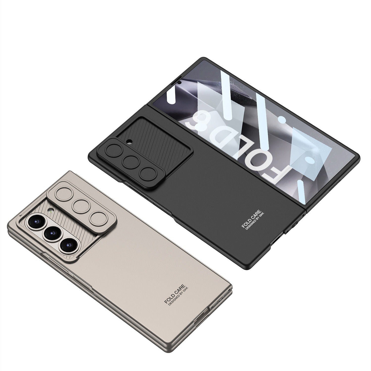 For Samsung Galaxy Z Fold6 Case with Camera Slide Cover