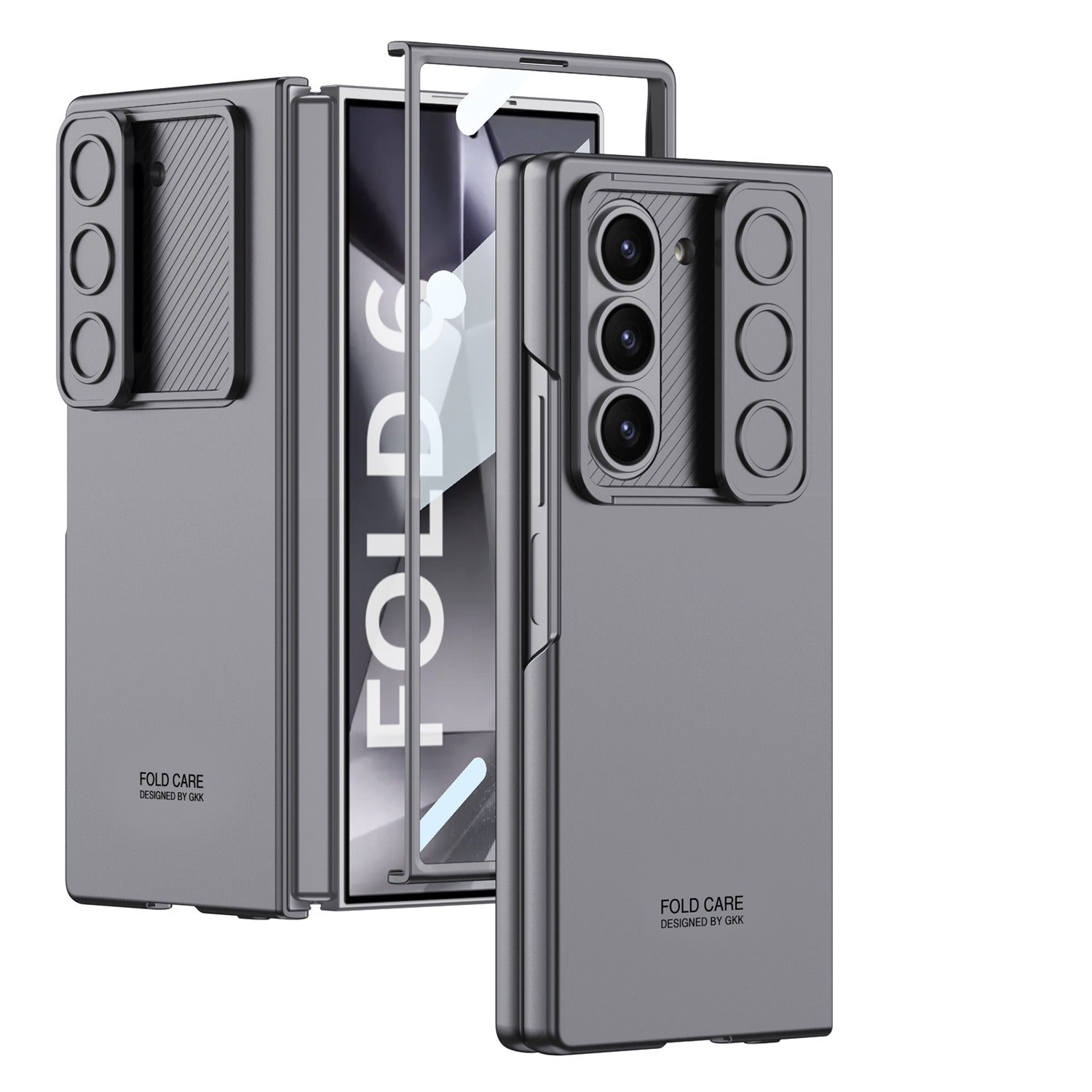 For Samsung Galaxy Z Fold6 Case with Camera Slide Cover