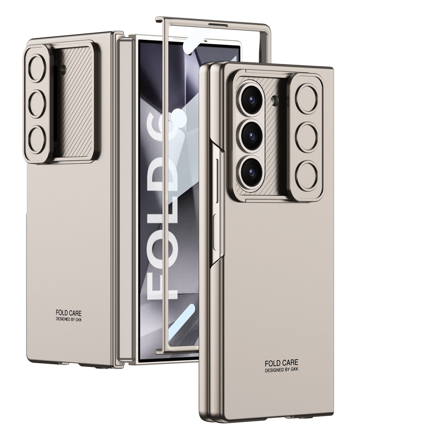 For Samsung Galaxy Z Fold6 Case with Camera Slide Cover