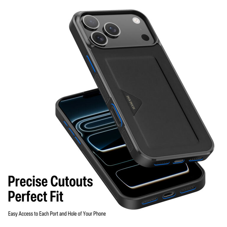 VOZEIX iPhone 17 Card Holder Case Slim Wallet Shockproof Cover