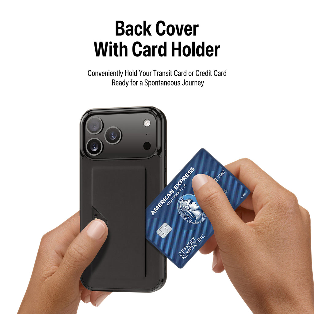 VOZEIX iPhone 17 Card Holder Case Slim Wallet Shockproof Cover