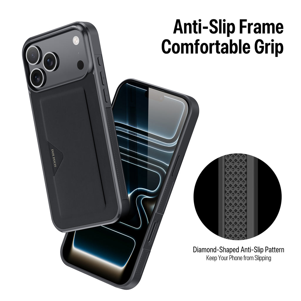 VOZEIX iPhone 17 Card Holder Case Slim Wallet Shockproof Cover